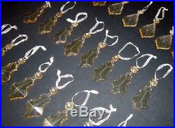 Balsam Hill Gold Crystal Christmas Tree Ornaments (24)