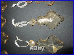 Balsam Hill Gold Crystal Christmas Tree Ornaments (24)