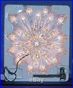 Beautiful Gerson Crystal Christmas Tree Topper Led Lighted 13.5 Inch Must See