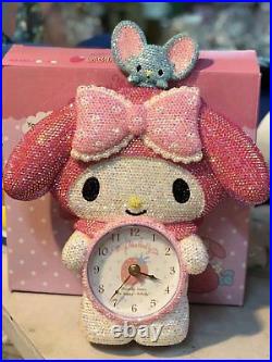 Bling My Melody Crystal Diamond Wall Clock! Best Decoration! Best Gift