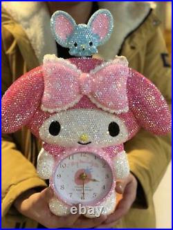 Bling My Melody Crystal Diamond Wall Clock! Best Decoration! Best Gift