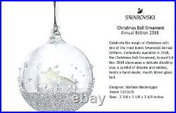 Bnib Swarovski Crystal Christmas Large Ball Ornament Ltd Annual Edition 2018