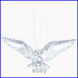 Brand New In Box Swarovski Crystal Christmas Peace Dove Ornament Figurine 2018