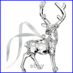 Brand New In Box Swarovski Crystal Christmas Stag Ornament Figurine 2017