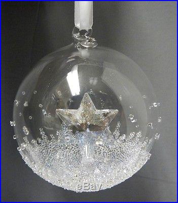 CHRISTMAS BALL ORNAMENT 2014 ANNUAL EDITION STAR SWAROVSKI XMAS CRYSTAL #5059023