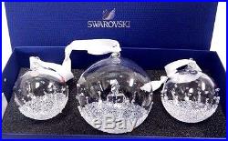 Christmas Ball Ornament Set, Annual Edition 2017 Swarovski Crystal #5268012
