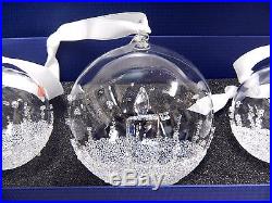 Christmas Ball Ornament Set, Annual Edition 2017 Swarovski Crystal #5268012