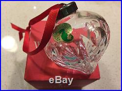Christmas Ornament Waterford Crystal Ball Xmas Ireland Gift Red Box 1993