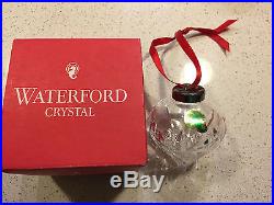 Christmas Ornament Waterford Crystal Ball Xmas Ireland Gift Red Box 1993