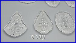 Christmas Ornament Waterford Crystal Lot of 9 (1978-1988) 78, 80-83, 85-88