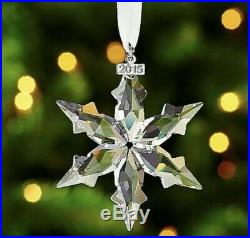 Christmas SWAROVSKI 2015 Snowflake Large Ornament Annual Crystal 5099840 Rare