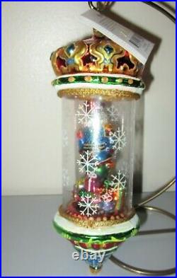 Christopher Radko Exquisite Crystal Cracker Globe Christmas Ornament 1010385 NWT