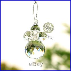 Clear Crystal Ball Hanging Ornament Suncatcher Chandelier Prisms Xmas Decor 30mm