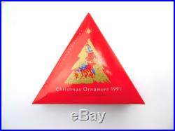 Collectible SWAROVSKI 1991 First Edition Austrian Crystal Christmas Ornament