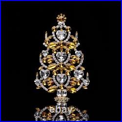 Crystal Christmas Tree (Yellow), christmas ornaments, glass ornaments, Xmas