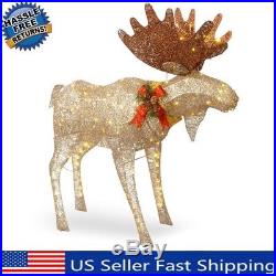 Crystal Reindeer Moose with Light for XMAS Indoor Outdoor Decoration Ornament