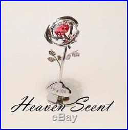 Crystal Rose Ornament Romantic Love Gifts Idea For Her Christmas Stocking Filler