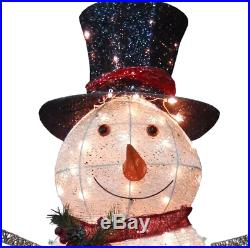 Crystal Snowman Christmas Indoor Outdoor Decoration Yard 300 Lights Holiday Home