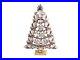 Czech crystal and blue rhinestone Christmas tree ornament decoration