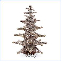 Czech crystal rhinestone star Christmas tree ornament