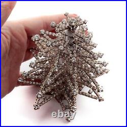 Czech crystal rhinestone star Christmas tree ornament