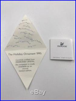 D. Swarovski & Co. 1995 Holiday Ornament Christmas Tree Crystal Snow (S05019633)