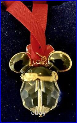 Disney Minnie Swarovski Crystal Christmas Ornament Nib