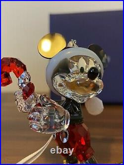 Disney Swarovski Crystal Mickey Mouse Christmas Ornament New in Box