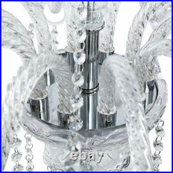 E12 10 Arms Transparent Clear Crystal Chandelier Home Decoration Pendant Lights