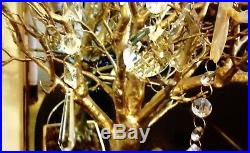 FRONTGATE'S CHRISTMAS Crystal Droplets With Gold Ribbon Hangers, Set Of 17