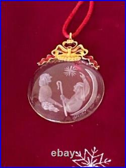 Faberge Star of Bethlehem Crystal Christmas Ornament- 2 1/2 no box-EXCELLENT