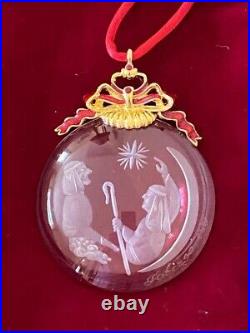 Faberge Star of Bethlehem Crystal Christmas Ornament- 2 1/2 no box-EXCELLENT