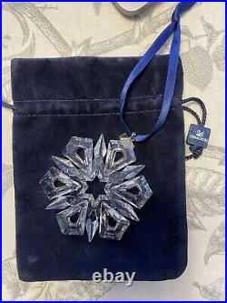 Fine Swarovski Crystal Snowflake Star Christmas Holiday Ornament 1999