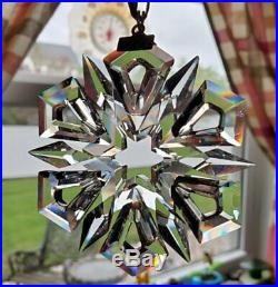 Fine Swarovski Crystal Snowflake Star Christmas Ornament 1999