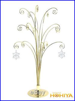 Fo Swarovski Crystal 2015 Annual Christmas STAR Snowflake Ornament Display Stand