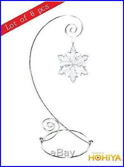 For Swarovski Crystal Christmas LARGE STAR Snowflake Ornament Display 6pcs
