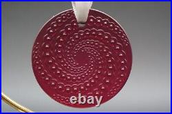 France Lalique Crystal Christmas Ornament Etoile Filante Red 2012
