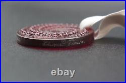 France Lalique Crystal Christmas Ornament Etoile Filante Red 2012