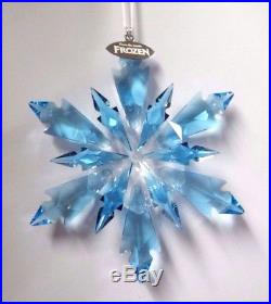 Frozen Snowflake Ornament 2017 Disney Aqua Blue Xmas Swarovski Crystal 5286457