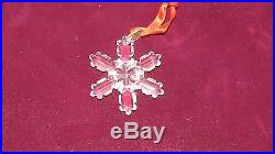 GREAT Swarovski Crystal 1992 Annual Christmas Snowflake Star Ornament No Box