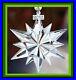 Genuine Swarovski Crystal Snowflake Christmas Ornament 2017 Large Star Annual