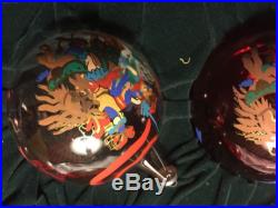 Gucci Hand Painted Christmas Ornaments Rare