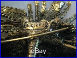 HEIDI DAUS Holiday Ornamental Christmas Bulb Duo Pin (Orig. $249.95)-LAST ONE
