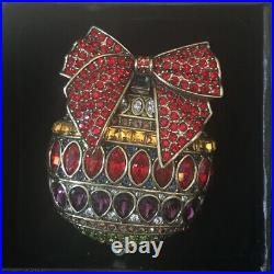HEIDI DAUS Season Of Splendor Crystal Beaded Ornament Pin NWT