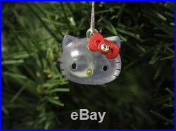 Hello Kitty Crystal Christmas Ornament, Red Bow