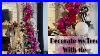 How To Decorate A Christmas Tree Using Ornament Clusters Fuchsia Black U0026 White Christmas Tree