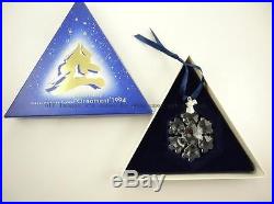 Inv#22833 AUTHENTIC SWAROVSKI CRYSTAL 1994 LIMITED EDITION CHRISTMAS ORNAMENT