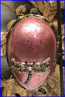 JAY STRONGWATER Egg Shaped Ornament With Swavorski Crystals 2002