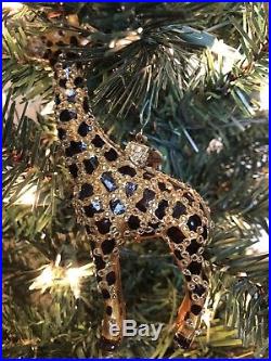 JAY STRONGWATER Glass Ornament WITH SWAROVSKI CRYSTALS! Christmas or Year Round