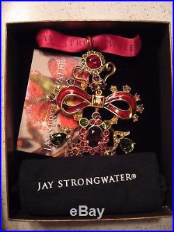 Jay Strongwater 2013 Annual Christmas Ornament Swarovski Crystals MInt